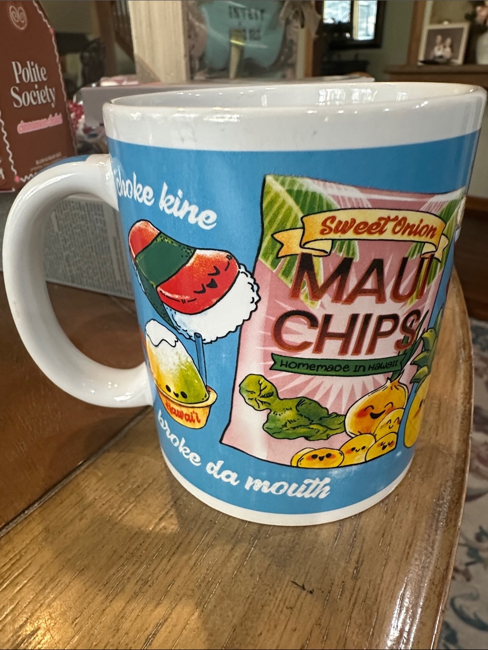 Hawaii Ceramic Coffee Mug - Blue, 10 fluid ounces